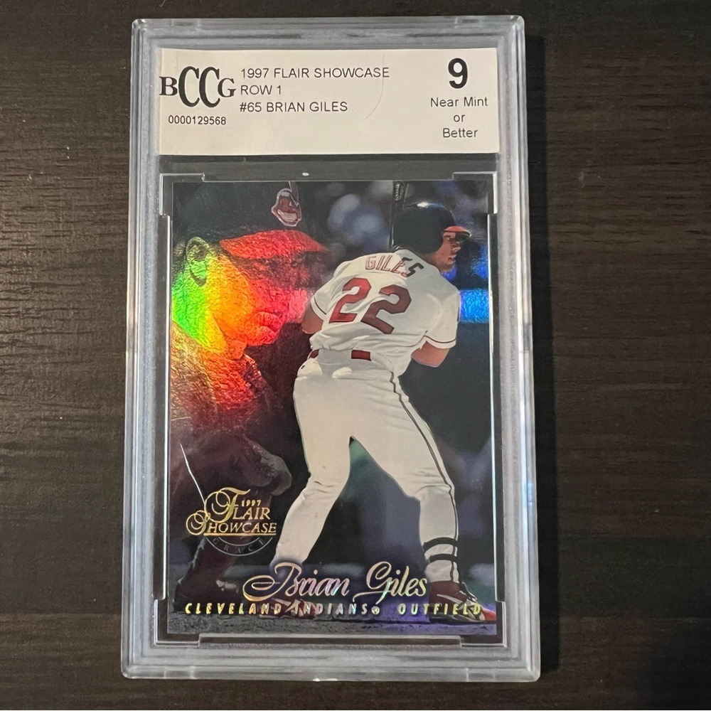 1997 Flair Showcase Brian‎ Giles Row 1 #65 Cleveland Indians Baseball Card BCCG